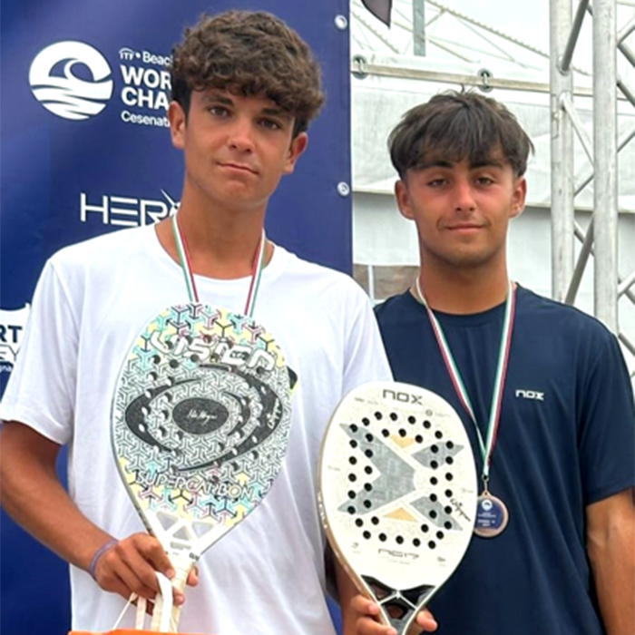 Jorge Méndez y el italiano Gabriele, bronce en el Campeonato del Mundo de Tenis Playa en Cesenatico