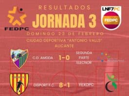 Resumen de la Jornada 3 de la Liga Nacional de Fútbol 7 FEDPC