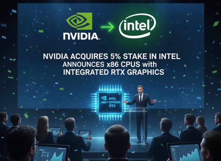 Intel y NVIDIA Forjan Alianza Estratégica: Codesarrollo de CPUs x86 y SoC con RTX e Integración de NVLink en un Proyecto de 5.000 Millones de Dólares