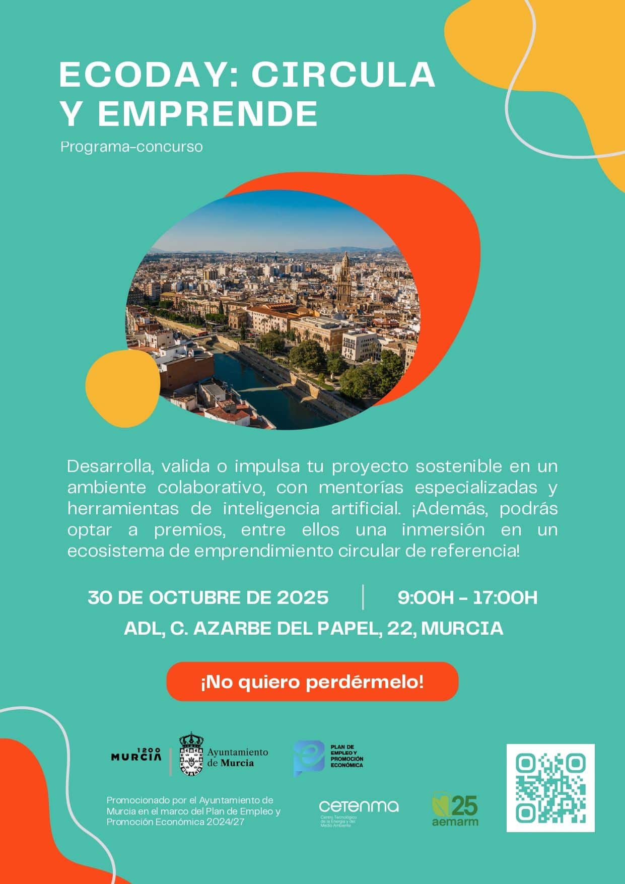 AEMA y el Ayuntamiento de Murcia Lanzan el Ecodía 2025: Sergio Ramirez chef