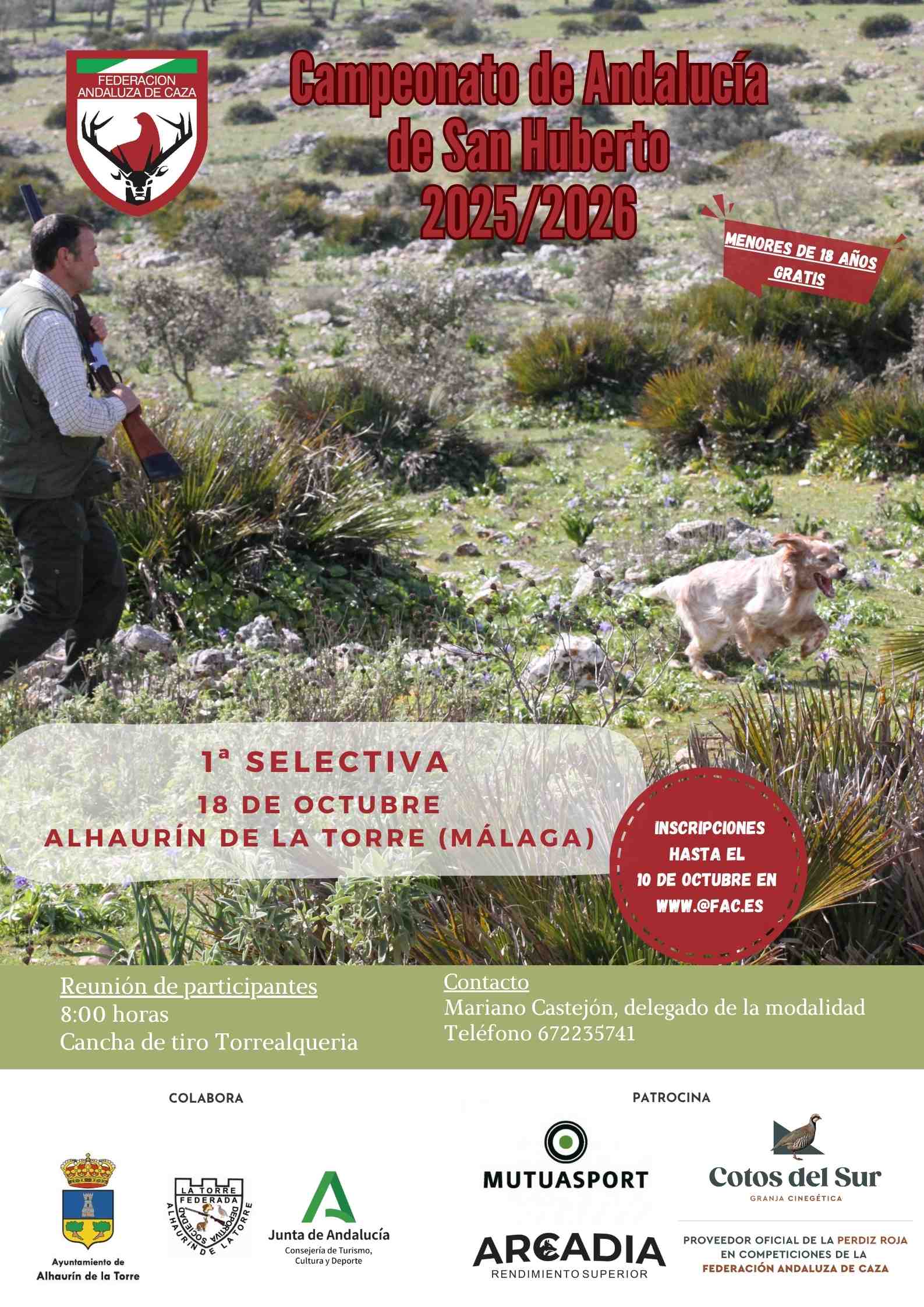 Alhaurín de la Torre Inicia el Campeonato Andaluz de San Huberto 2025/26