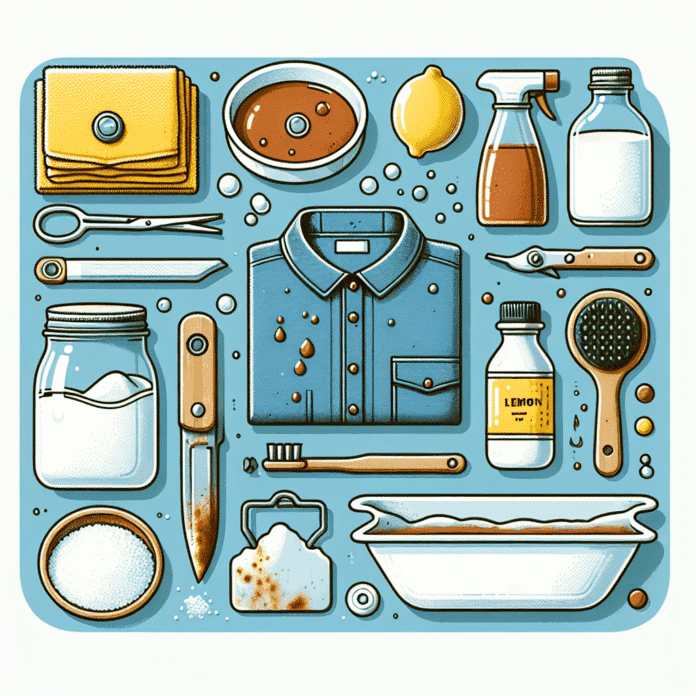 Cómo Eliminar el Óxido de Tu Ropa: Trucos Efectivos y Eliminar óxido de la ropa