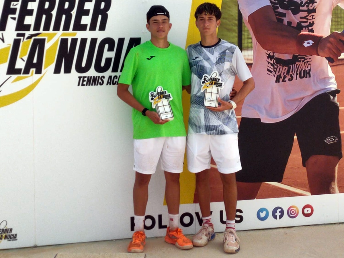Darío Ortega se corona campeón de dobles en el ITF Darío Ortega consigue el título en dobles en el ITF J60 de la Nucía, en la Academía Ferrer