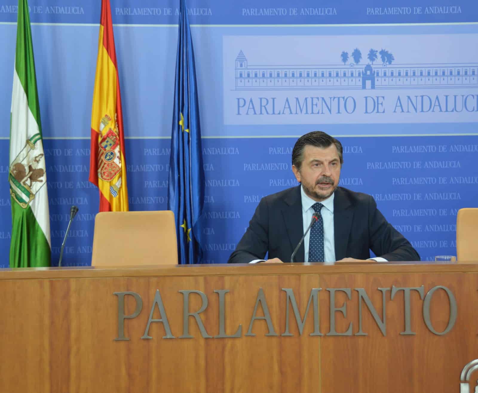 "Despreciar los Presupuestos es un Menosprecio a la Sanidad Pública Toni Martín, en rueda de prensa en el Parlamento de Andalucía