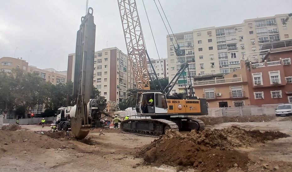 Inicio de las Obras de las Pantallas para la Prolongación del Metro de Málaga