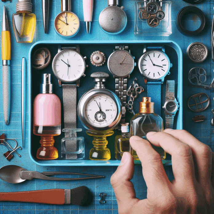 Transforma Mini Perfumes en un Elegante Organizador de Relojes y Nunca se me hubiera ocurrido, pero los envases del calendario de mini perfumes de Mercadona pueden reutilizarse y convertirse en un cómodo organizador para relojes y accesorios