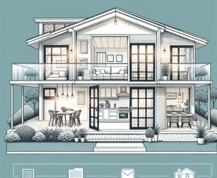 puertas de cristal con acceso a la terraza, una cocina conectada con el salón y hasta tres dormitorios