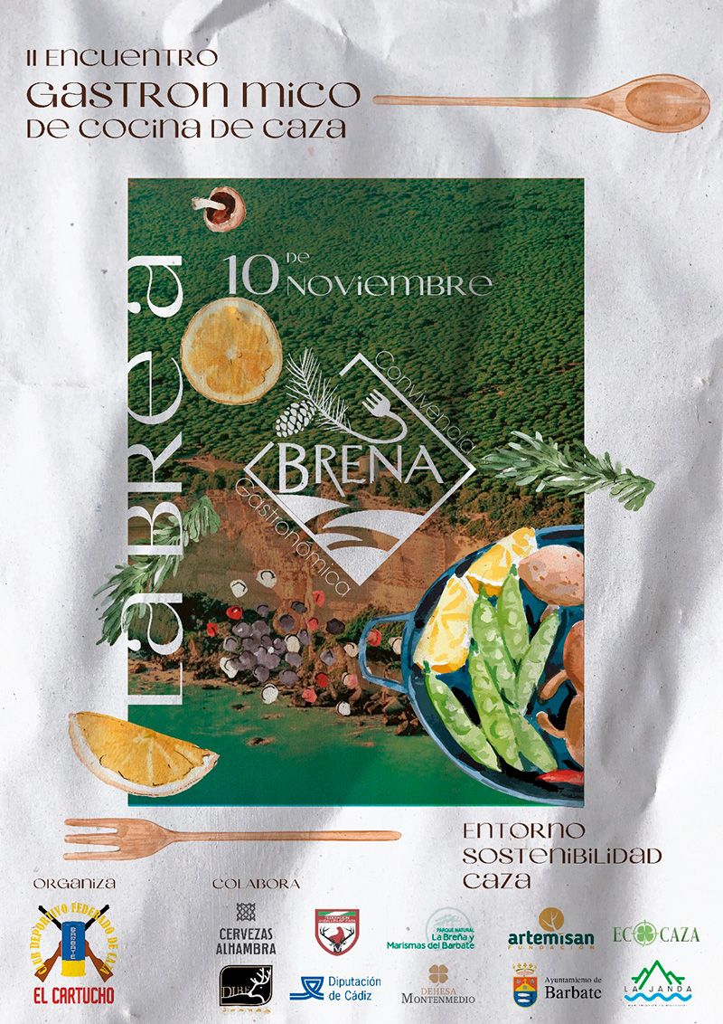 Barbate celebra el lunes su III Encuentro Gastronómico "La Breña" Barbate celebra el lunes su III Encuentro Gastronómico "La Breña" de Cocina de Caza – Federación Andaluza de Caza