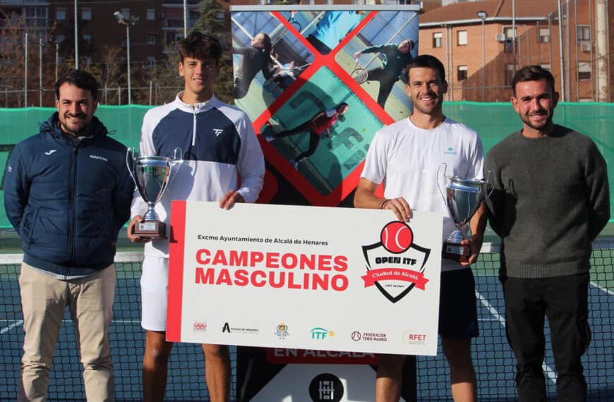 Benji Winter consigue su titulo número 19 de dobles en el ITF World Tennis Tour, esta vez junto a Izan Almazán, en Alcalá de Henares