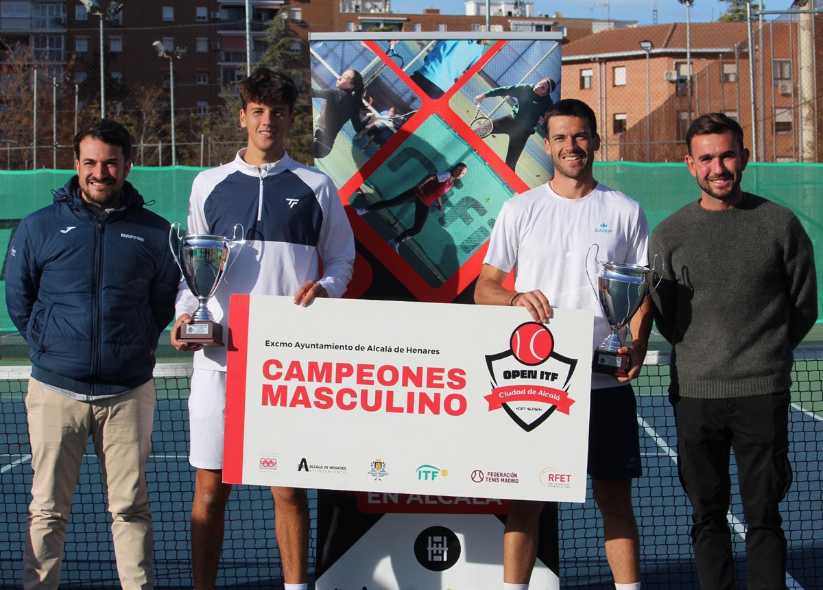 Benji Winter se corona campeón de dobles en Alcalá y alcanza su 19º título ITF 1 Benji Winter consigue su titulo número 19 de dobles en el ITF World Tennis Tour, esta vez junto a Izan Almazán, en Alcalá de Henares
