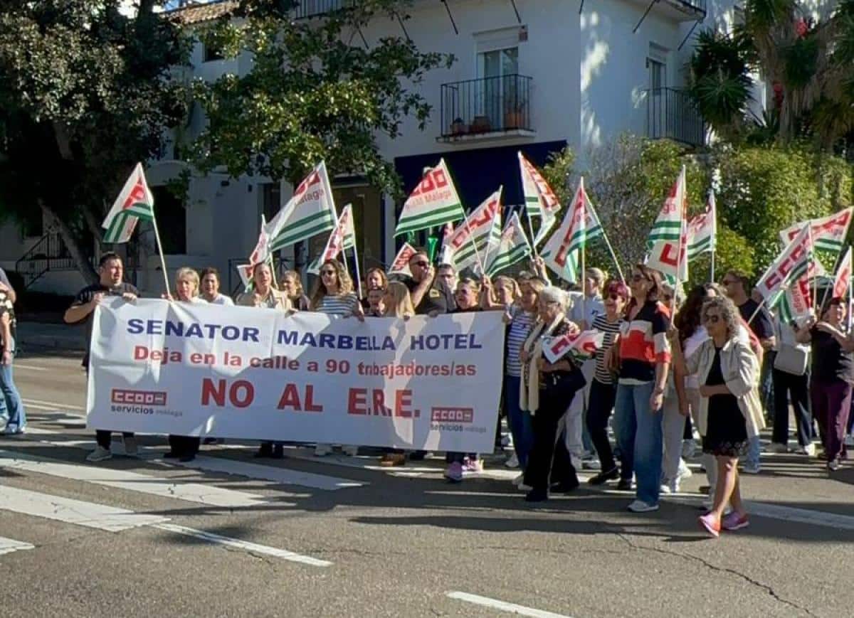 CCOO denuncia al grupo hotelero Meliá por ignorar a la Consejería de Empleo y obstaculizar la resolución de 107 despidos en el hotel Senator de Marbella 1 CCOO critica al grupo hotelero Meliá por ningunear a la Consejería de Empleo y boicotear la búsqueda de soluciones para 107 despidos del hotel Senator de Marbella