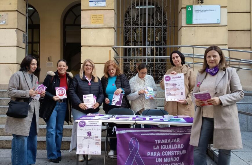CCOO ha informado a la ciudadanía sobre violencia de género y la manifestación del 25N.