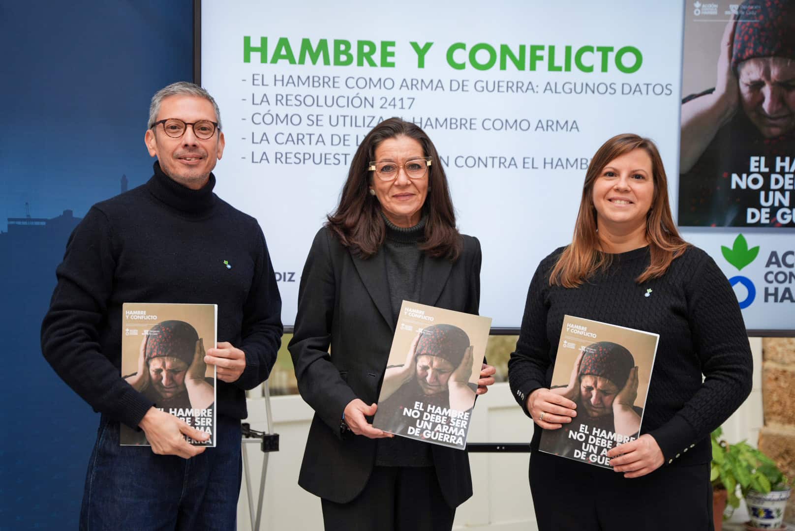 Colaboración entre la Diputación y Acción contra el Hambre para combatir el uso del hambre como arma de guerra
