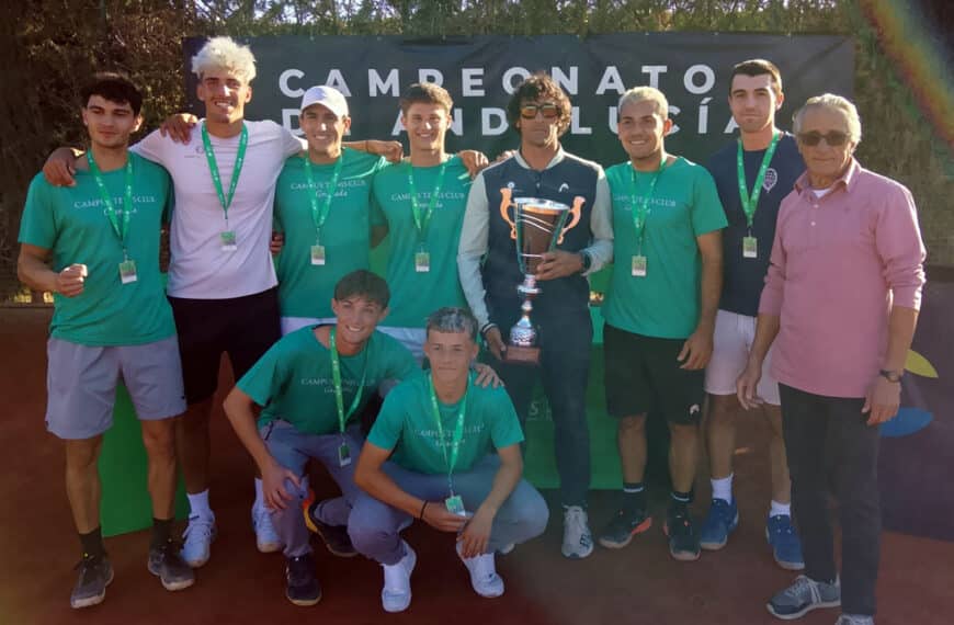 El Campus Tenis Club, Campeón de Andalucía Absoluto por Equipos en 1ª División, tras vencer al Real Club El Candado