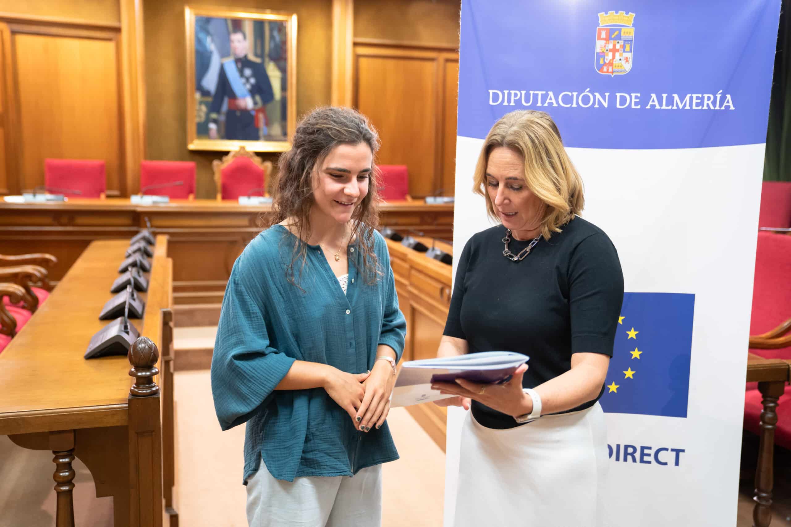 El acceso al voluntariado europeo se facilita para una nueva joven almeriense gracias a la Diputación