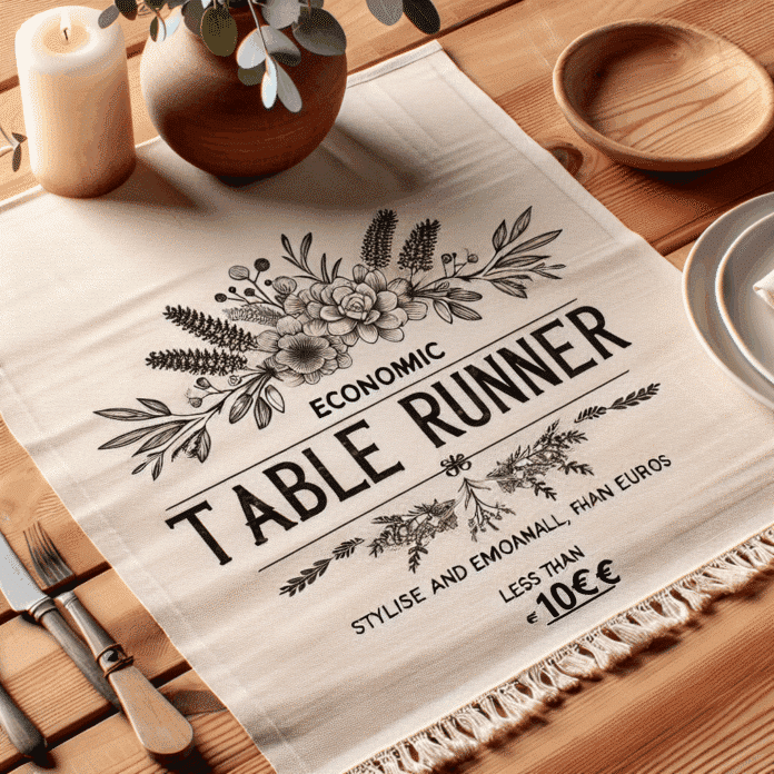 Elegancia Asequible: Estilo por Menos de 10 Euros 1 incorporan un camino de mesa y cuestan menos de 10 euros