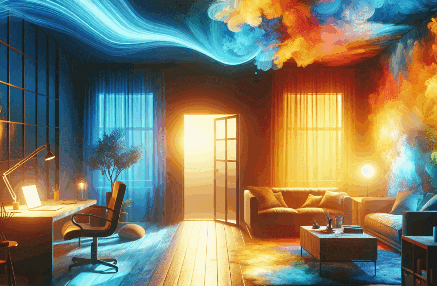 Explorando Emociones: Transformaciones Cromáticas en Espacios Personales