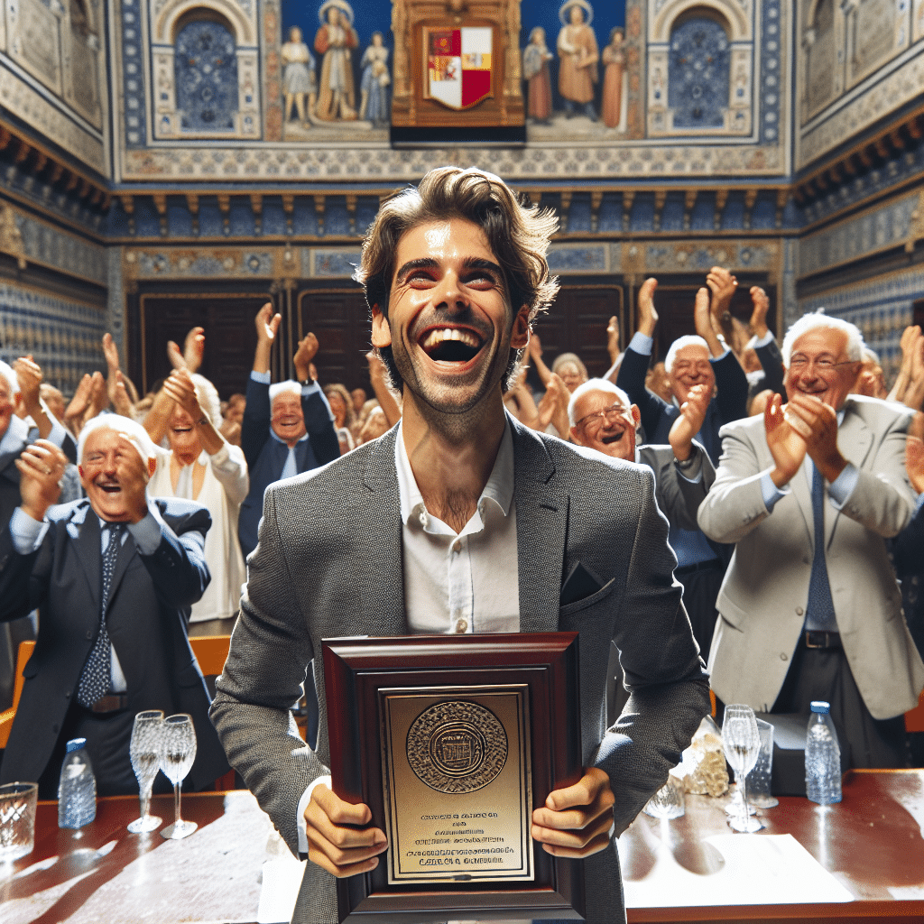 Francisco Bueno Banez Cantautor de Almonte Recibe Reconocimiento Oficial de