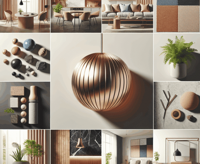 Combinación de texturas en interiores