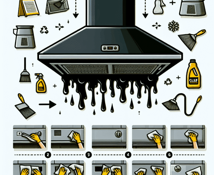 cómo limpiar la campana extractora de la cocina llena de grasa acumulada
