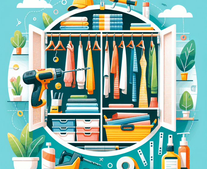 se cuelga en el armario sin taladro