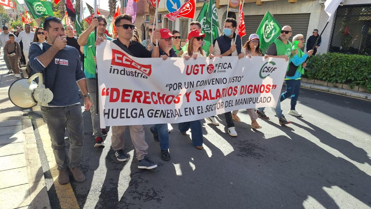 Un momento de la manifestación celebrada el pasado fin de semana en Motril