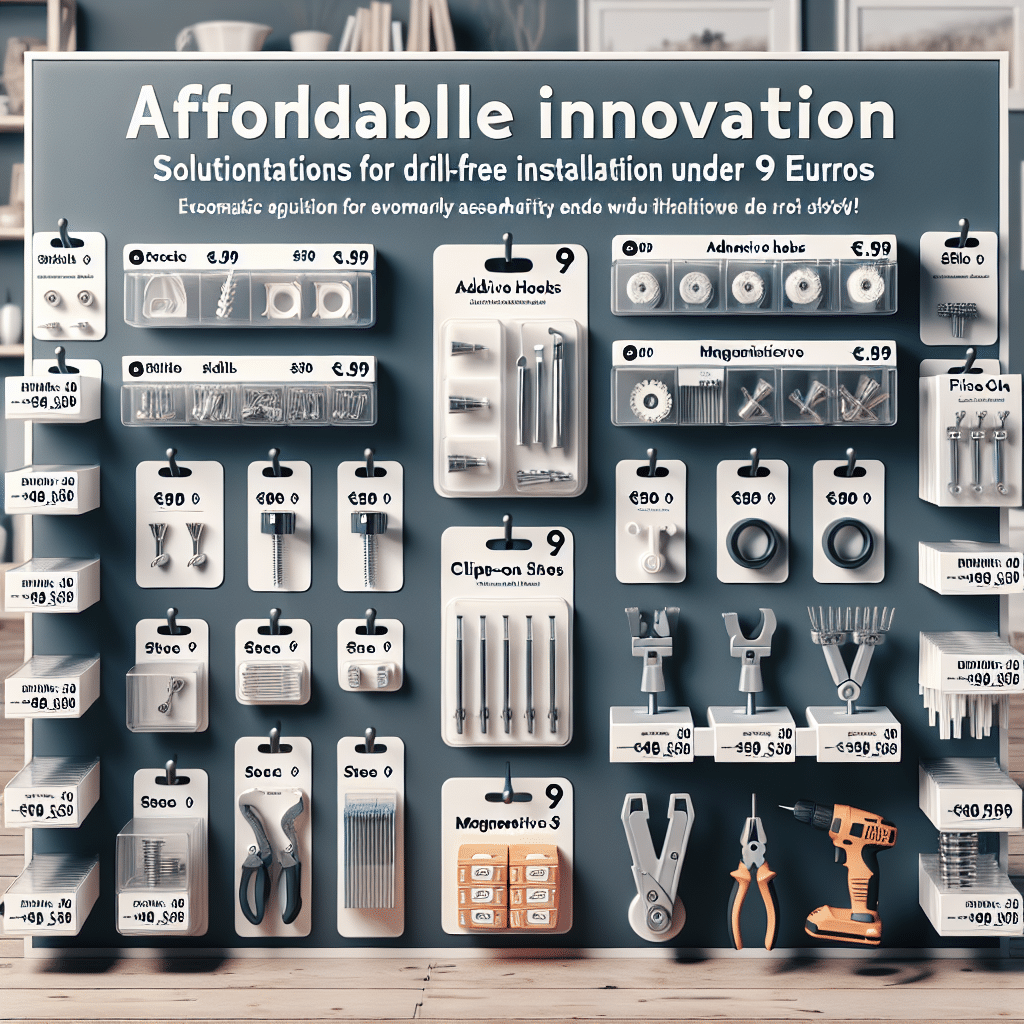 Innovación Asequible: Soluciones Económicas para Instalación sin Taladros por Menos de 9 Euros 1 Innovacion Asequible Soluciones Economicas para Instalacion sin Taladros por Menos