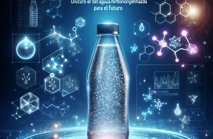 Innovación Hidratante: Descubre el Poder del Agua Hidrogenada para el Futuro