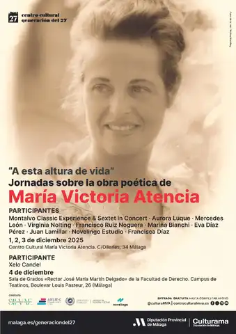 Cartel Jornadas María Victoria Atencia