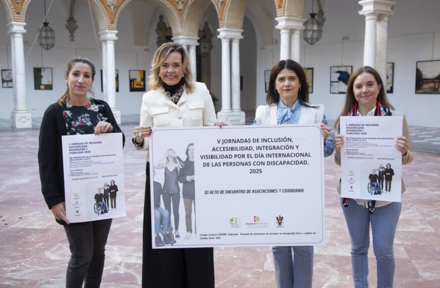 La Diputación de Córdoba Respaldará las V Jornadas de Inclusión, Accesibilidad, Integración y Visibilidad, así como el Programa ‘Educar en Inclusión’
