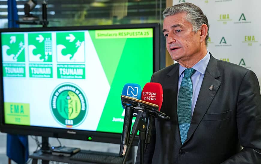 La Junta de Andalucía llevará a cabo el mayor simulacro de tsunami en la historia de España en Cádiz