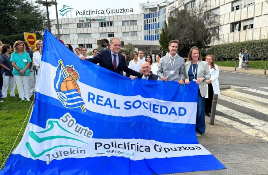 La Real Sociedad homenajeará a Policlínica Gipuzkoa este domingo en el Estadio de Anoeta con motivo de su 50 aniversario
