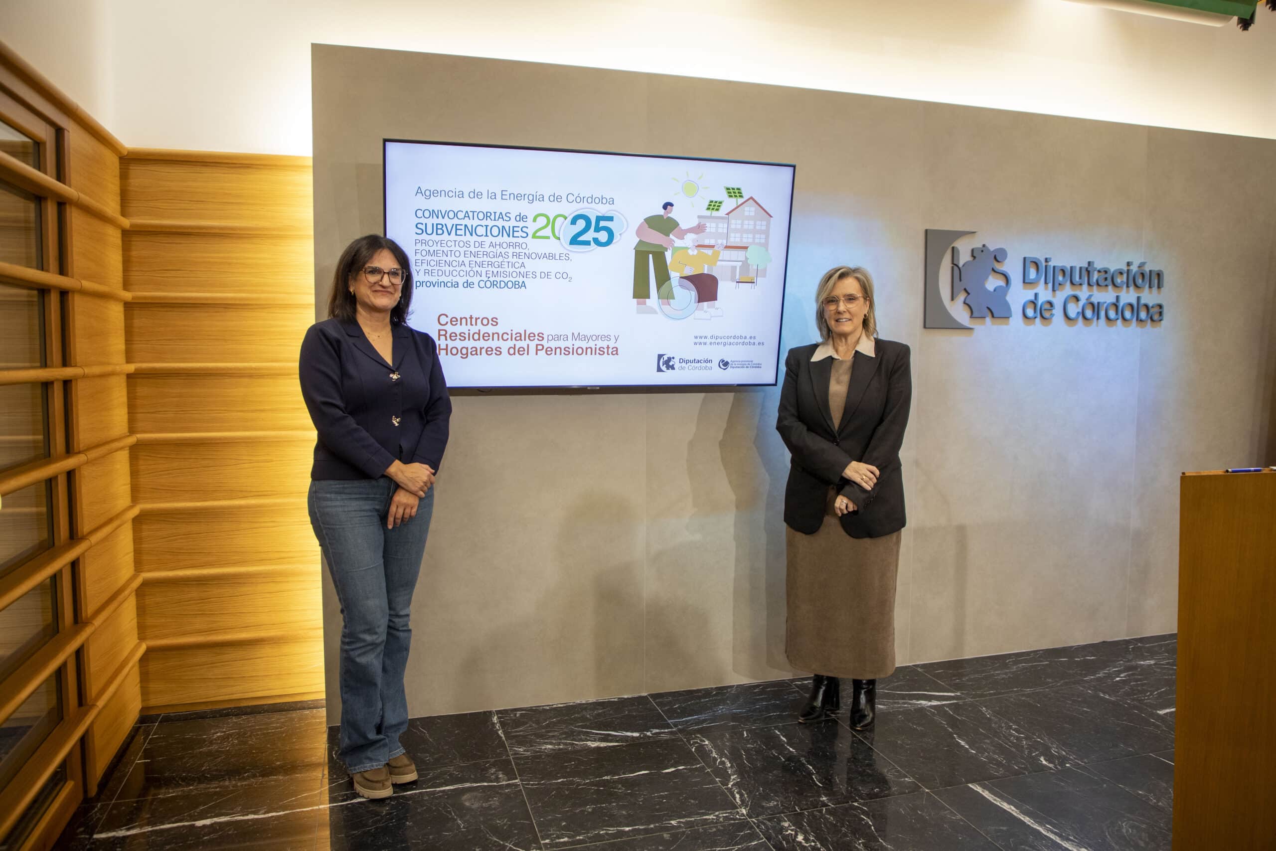 Las ayudas de la Diputación de Córdoba para la eficiencia energética en residencias de mayores benefician a 35 centros de la provincia