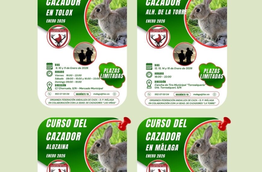 Nuevos Cursos para Cazadores en la Escuela de Caza 'Pedro Acedo' de la Federación Andaluza de Caza