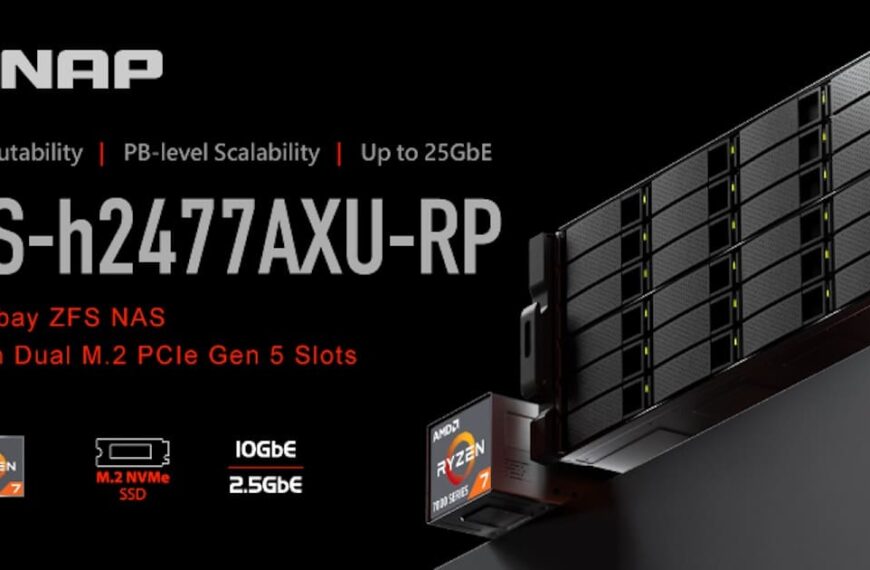 QNAP Lanza el TS-h2477AXU-RP: Potente NAS ZFS de 24 Bahías para Alta Velocidad y Virtualización Masiva