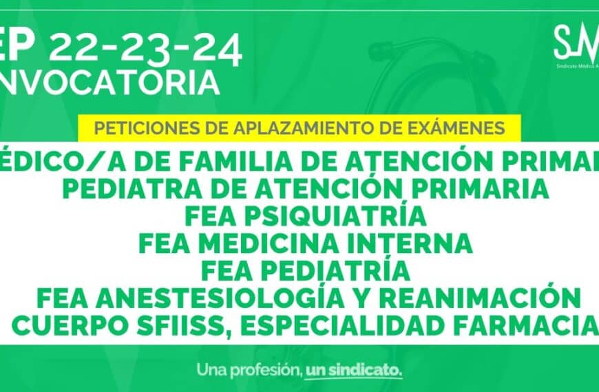 Resoluciones Publicadas sobre Aplazamientos y Convocatoria de Ejercicios para Concursos-Oposición OEP 22, 23 y 24