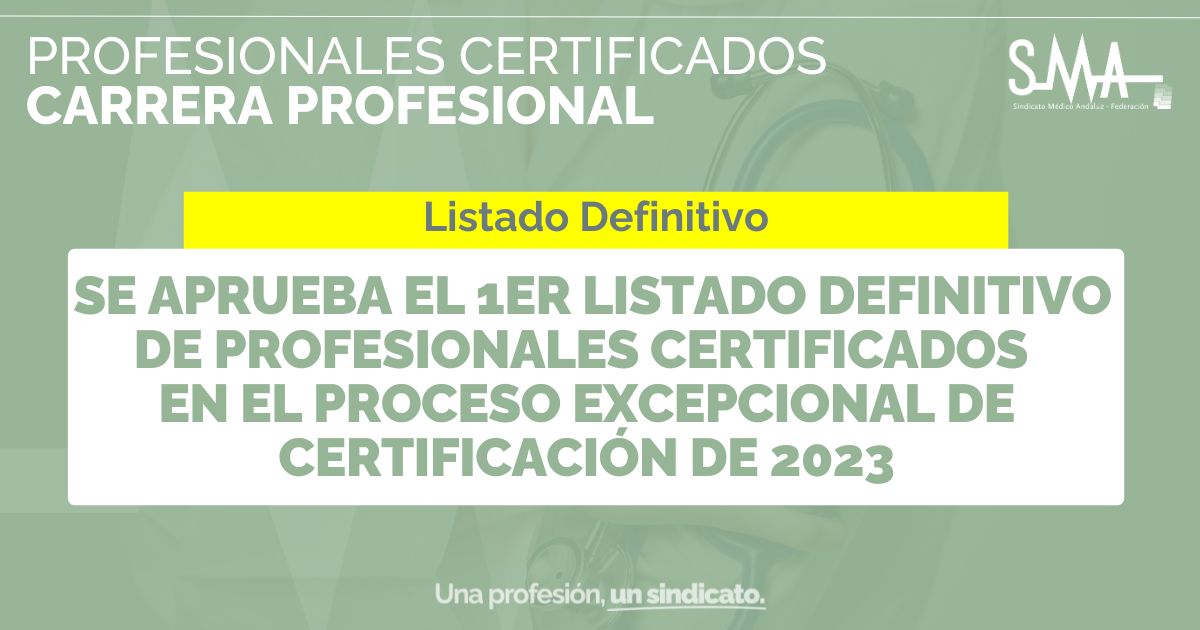 Se Aprueba el Primer Listado Definitivo de Profesionales Certificados en el Proceso Excepcional de Certificación 2023 1 Se Aprueba el Primer Listado Definitivo de Profesionales Certificados en el Proceso Excepcional de Certificación 2023