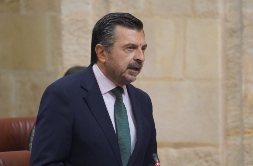 Toni Martín, en el Parlamento de Andalucía