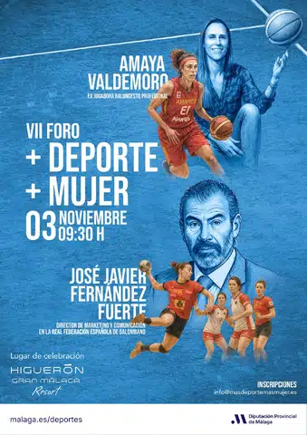 Título del VII Foro 'Más Deporte, Más Mujer': Participación de Cartel VII Foro +deporte+mujer