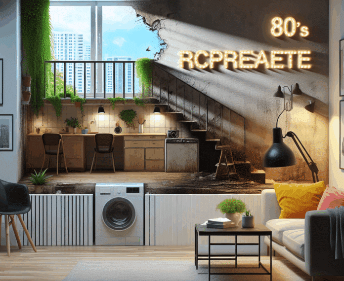 Si tuviera que reformar mi piso de los 80, me fijaría en esta impactante reforma de uno lleno de humedades y suelos de mortadela