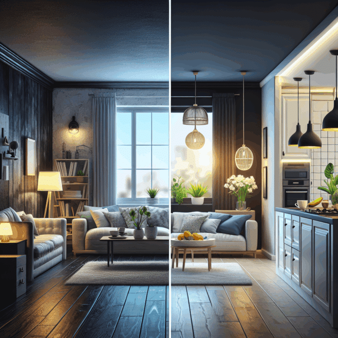 Era un salón feo y oscuro, pero con esta reforma se ha convertido en un espacio mucho más amplio, luminoso y actual con cocina incluida