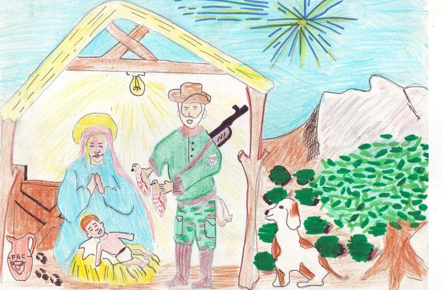 Víctor Herrero: Ganador del IX Concurso de Dibujo Infantil de Navidad de la Federación Andaluza de Caza