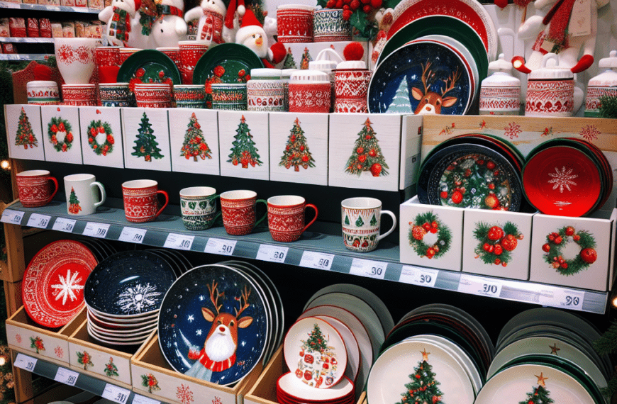 Aldi Lanza Set Navideño de Vajilla por Solo 30 Euros: El Atractivo del Ahorro Festivo