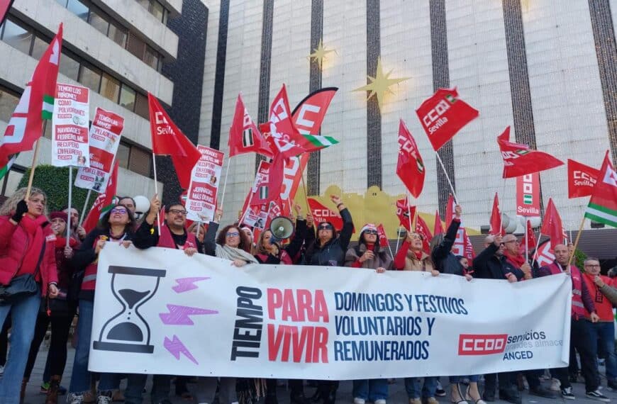 Movilización en Sevilla Grandes Almacenes