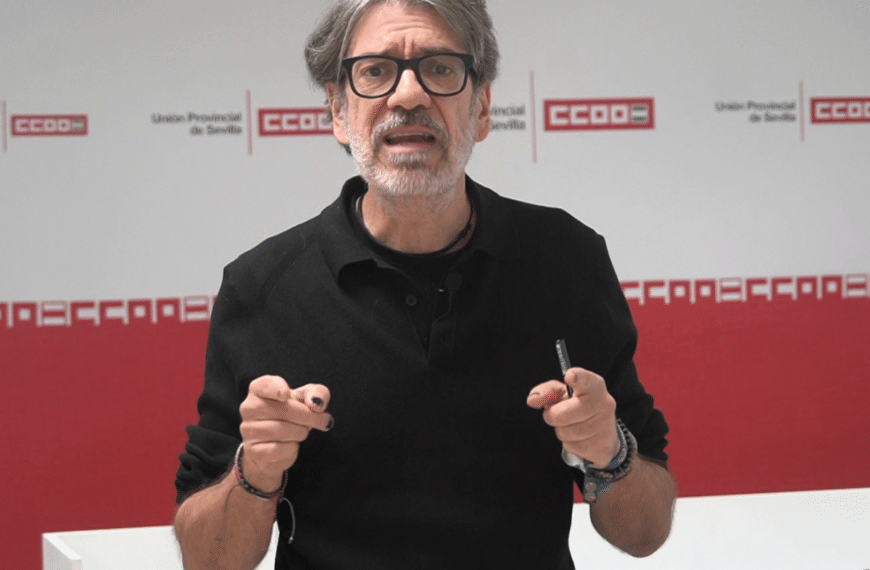 Jorge Carlos Lebrón, secretario de Empleo de CCOO de Sevilla.