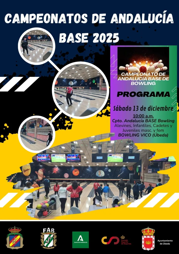 Campeonatos de Andalucía Base de Bowling – Federación Andaluza de Bolos
