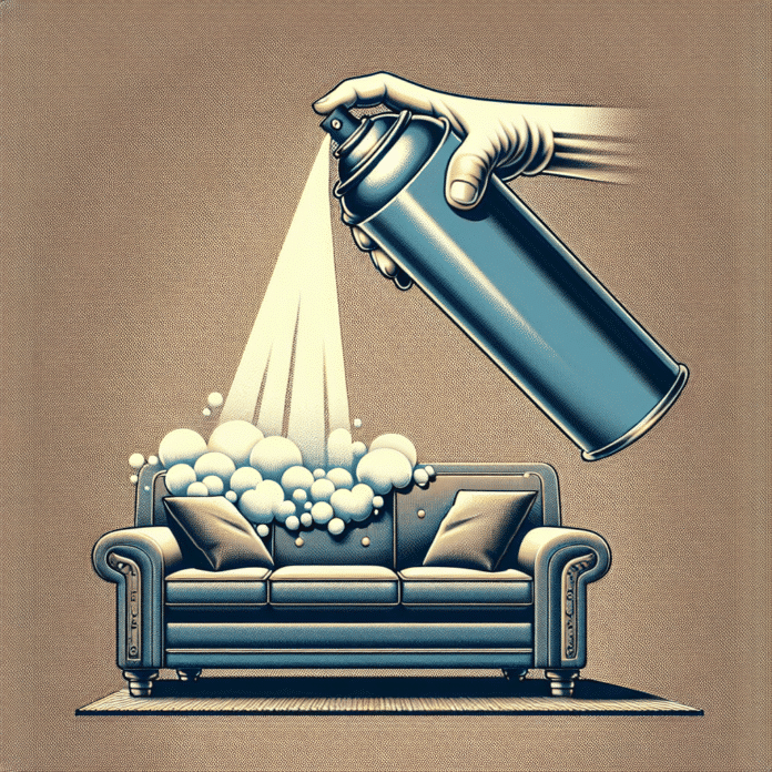 Cómo Dejar tu Sofá como Nuevo: El Truco Infalible 1 "Con un bote de laca para el pelo puedes quitar el polvo y los pelos y pelusas del sofá"