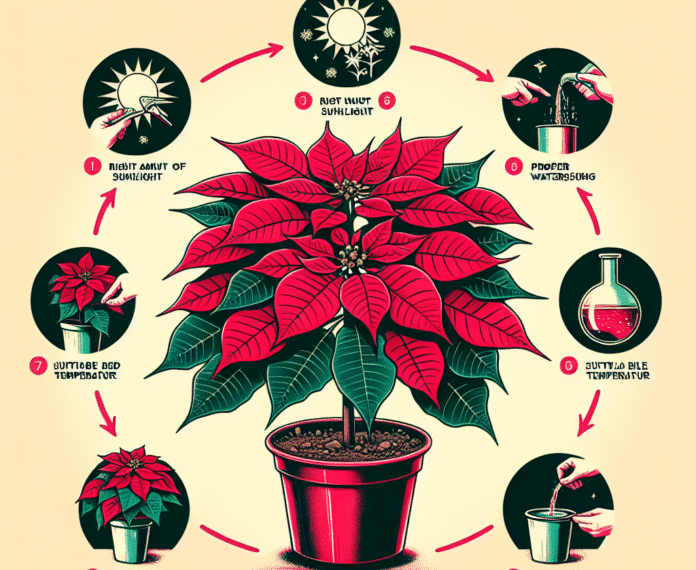 "Haz esto en la flor de Pascua para que se mantenga sana y dure de un año para otro"