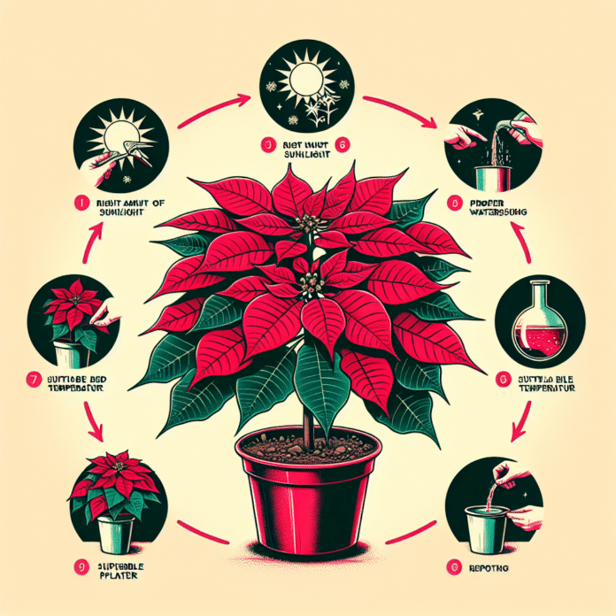 Cómo Mantener tu Flor de Pascua Vibrante Todo el Año: Guía Completa 1 "Haz esto en la flor de Pascua para que se mantenga sana y dure de un año para otro"