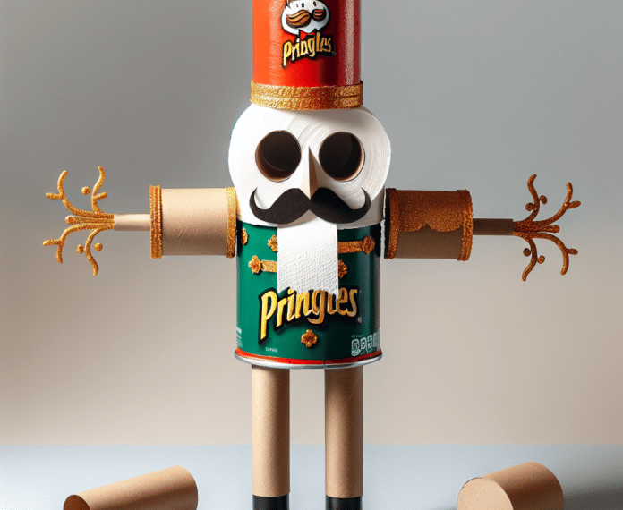 Cómo hacer un cascanueces con un bote de Pringles y rollos de papel higiénico: el resultado es espectacular